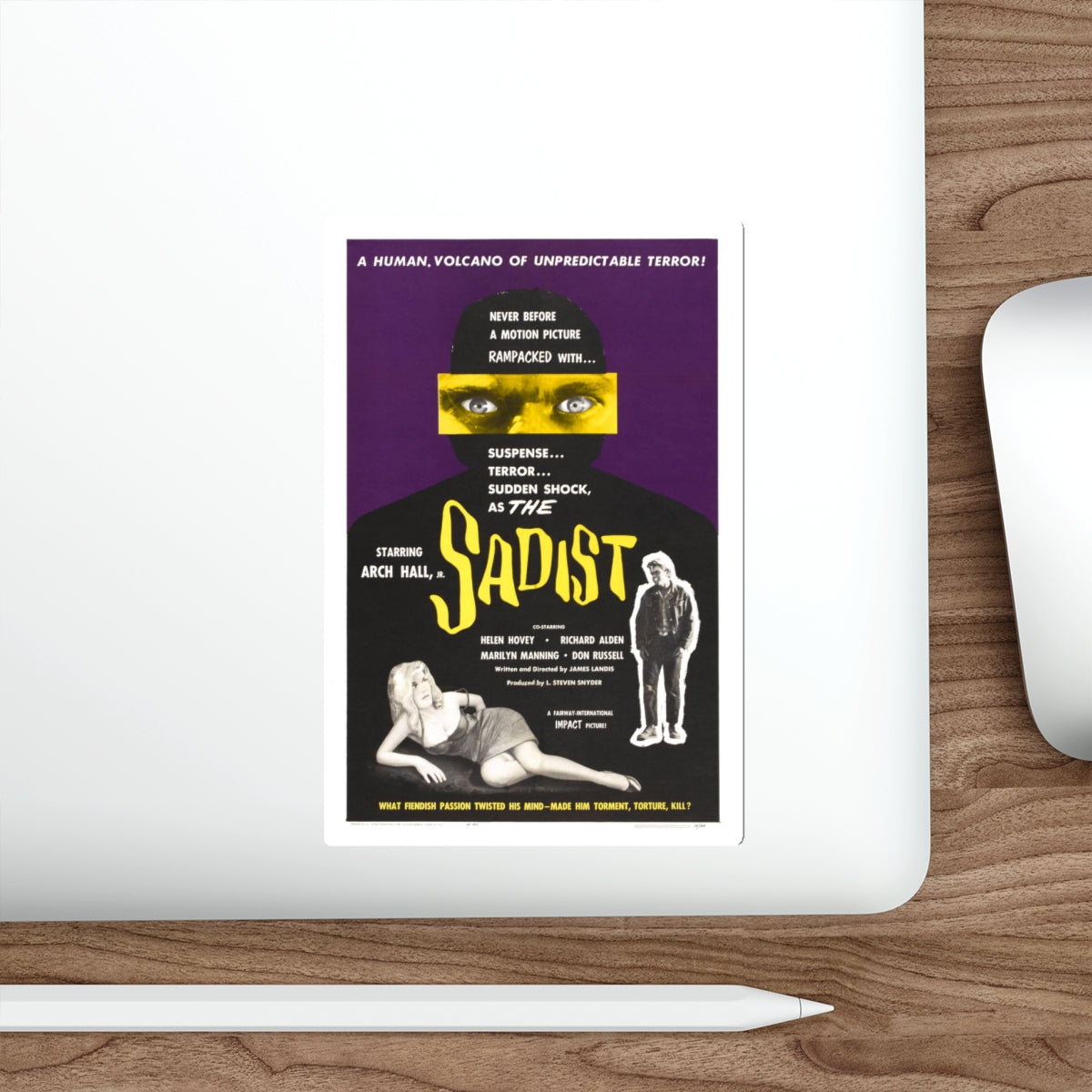 THE SADIST (SWEET BABY CHARLIE) 1963 Movie Poster STICKER Vinyl Die-Cut Decal-The Sticker Space