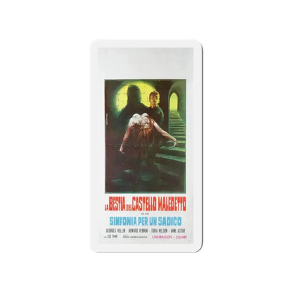 THE SADISTIC BARON VON KLAUS 1962 Movie Poster - Refrigerator Magnet 3 Inch Die-Cut - The Sticker Space