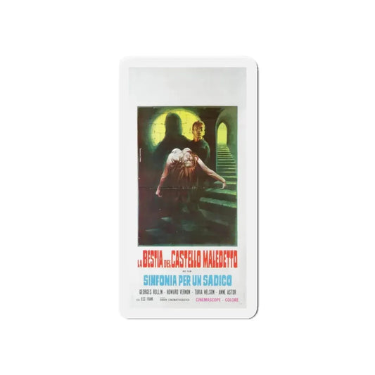 THE SADISTIC BARON VON KLAUS 1962 Movie Poster - Refrigerator Magnet 6 Inch Die-Cut - The Sticker Space