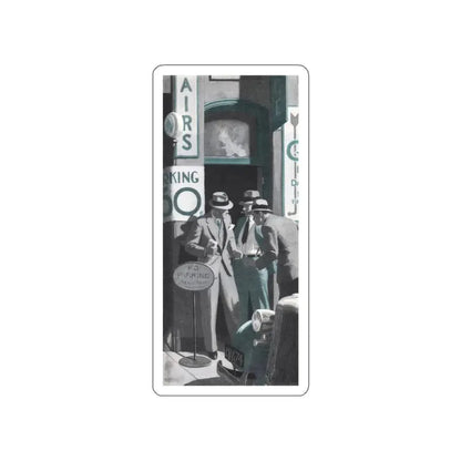 The Saint and the Siren (1), The American Magazine, June 1936 (Magazine Illustration) STICKER Vinyl Die-Cut Decal White Die-Cut 3 Inch - The Sticker Space