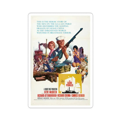 The Sand Pebbles 1966 Movie Poster STICKER Vinyl Die-Cut Decal 2 Inch - The Sticker Space