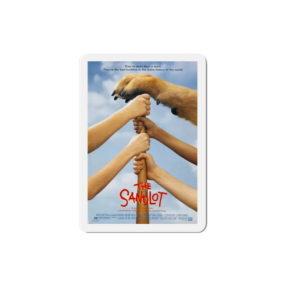 The Sandlot 1993 Movie Poster Refrigerator Magnet 3 Inch - The Sticker Space