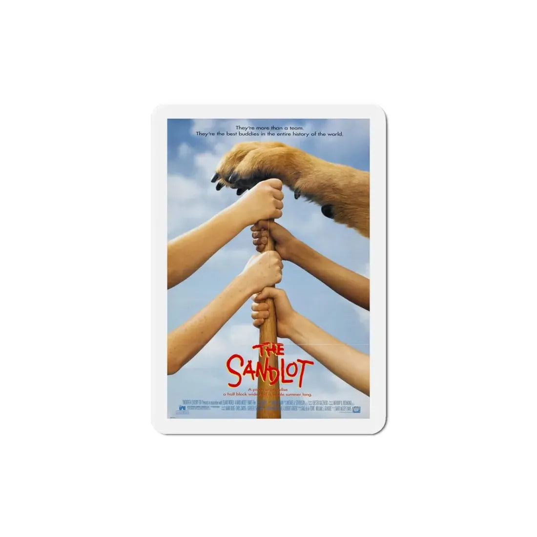 The Sandlot 1993 Movie Poster Refrigerator Magnet 4 Inch - The Sticker Space
