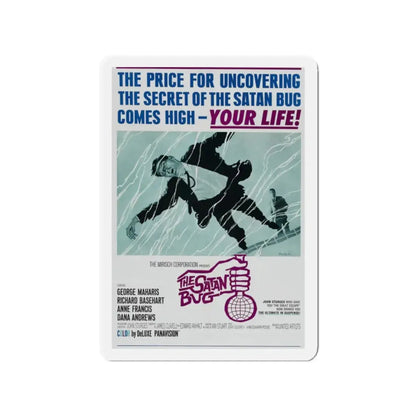 THE SATAN BUG 1965 Movie Poster - Refrigerator Magnet 2 Inch - The Sticker Space
