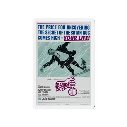 THE SATAN BUG 1965 Movie Poster - Refrigerator Magnet 4 Inch - The Sticker Space