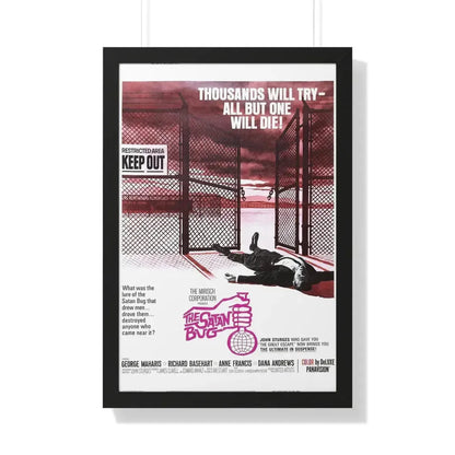THE SATAN BUG (2) 1965 - Framed Movie Poster 20" x 30" Black - The Sticker Space