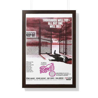 THE SATAN BUG (2) 1965 - Framed Movie Poster 20" x 30" Walnut - The Sticker Space