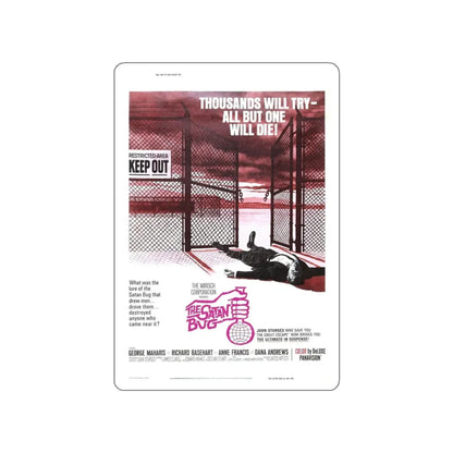 THE SATAN BUG (2) 1965 Movie Poster STICKER Vinyl Die-Cut Decal 3 Inch - The Sticker Space