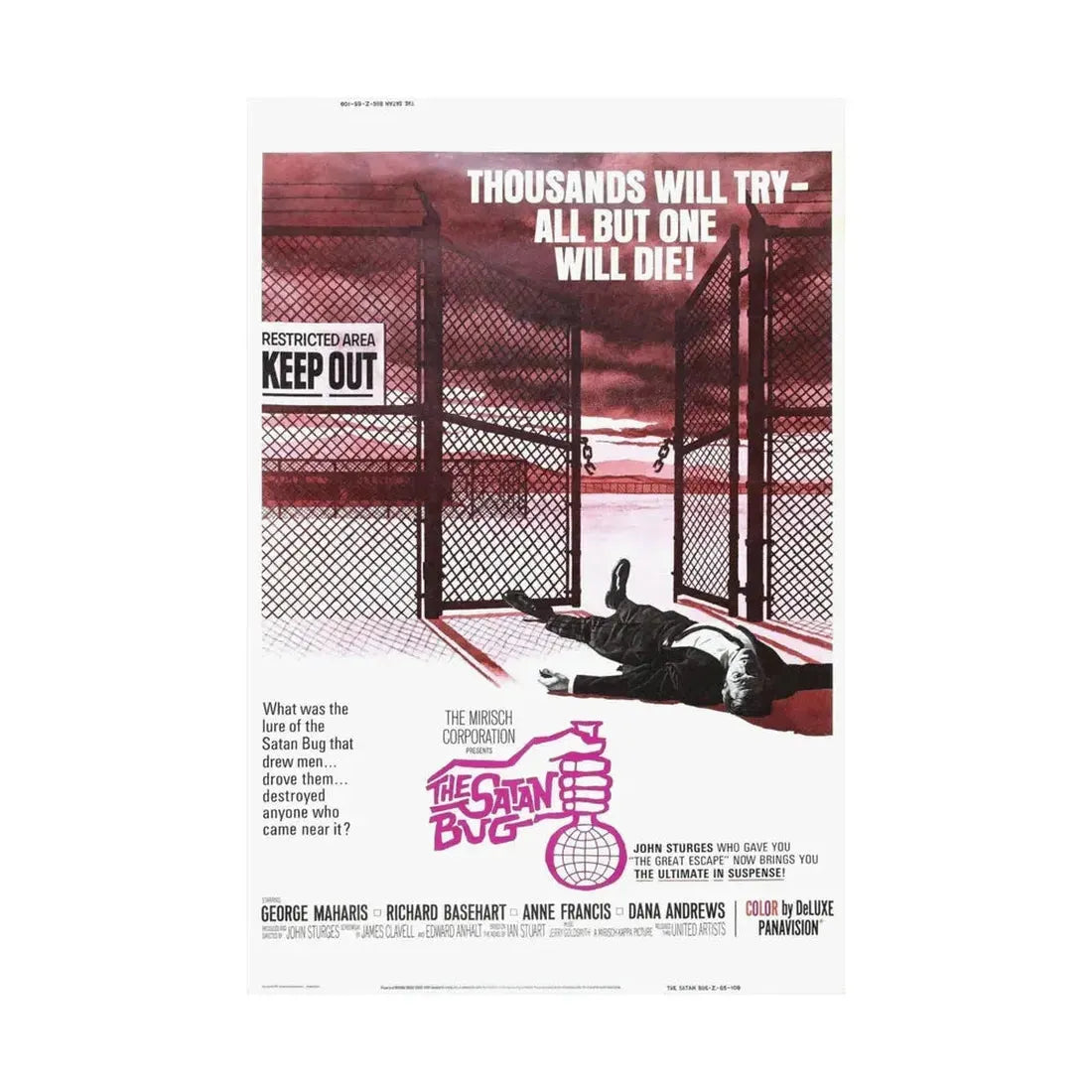 THE SATAN BUG (2) 1965 - Paper Movie Poster - The Sticker Space