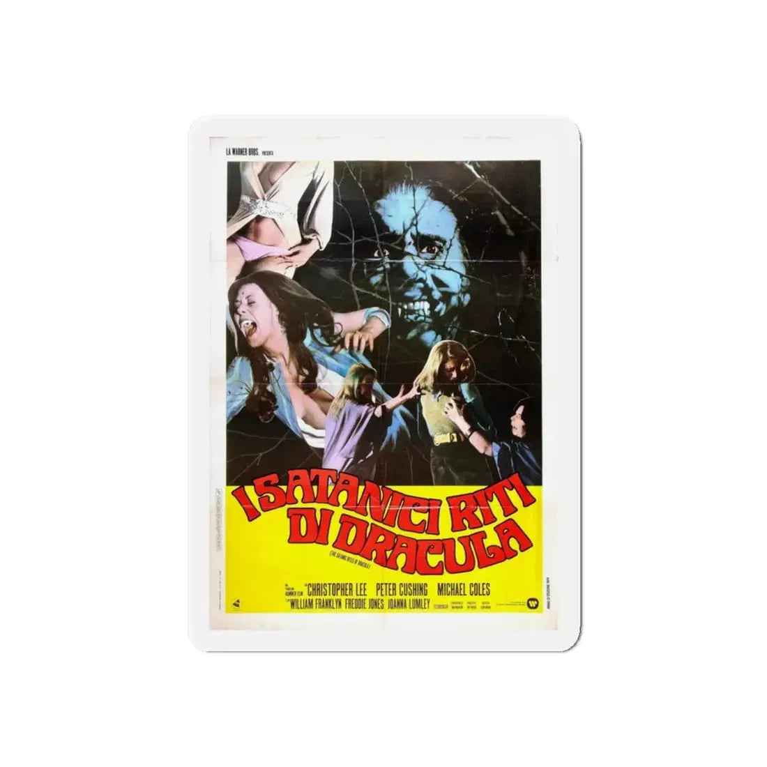 THE SATANIC RITES OF DRACULA (2) 1973 Movie Poster - Refrigerator Magnet 6 Inch - The Sticker Space
