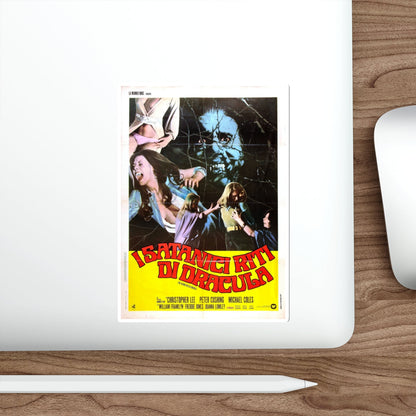 THE SATANIC RITES OF DRACULA (2) 1973 Movie Poster STICKER Vinyl Die-Cut Decal-The Sticker Space