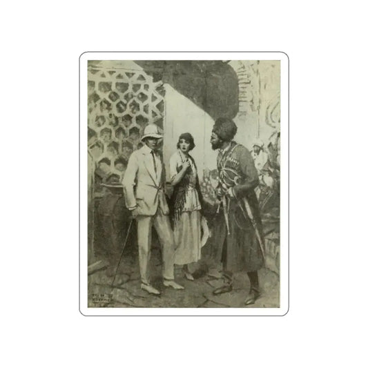 The Saturday evening post illustration, 1920 (4) (Magazine Illustration) STICKER Vinyl Die-Cut Decal White Die-Cut 2 Inch - The Sticker Space