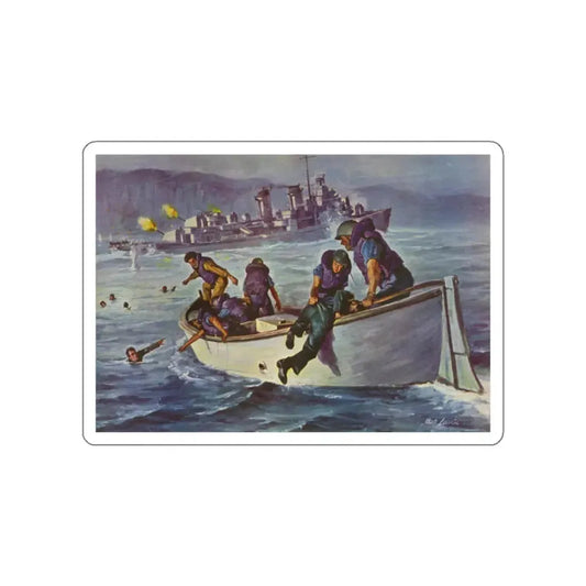 The Saturday Evening Post Illustration, October 1959 (Magazine Illustration) STICKER Vinyl Die-Cut Decal White Die-Cut 2 Inch - The Sticker Space