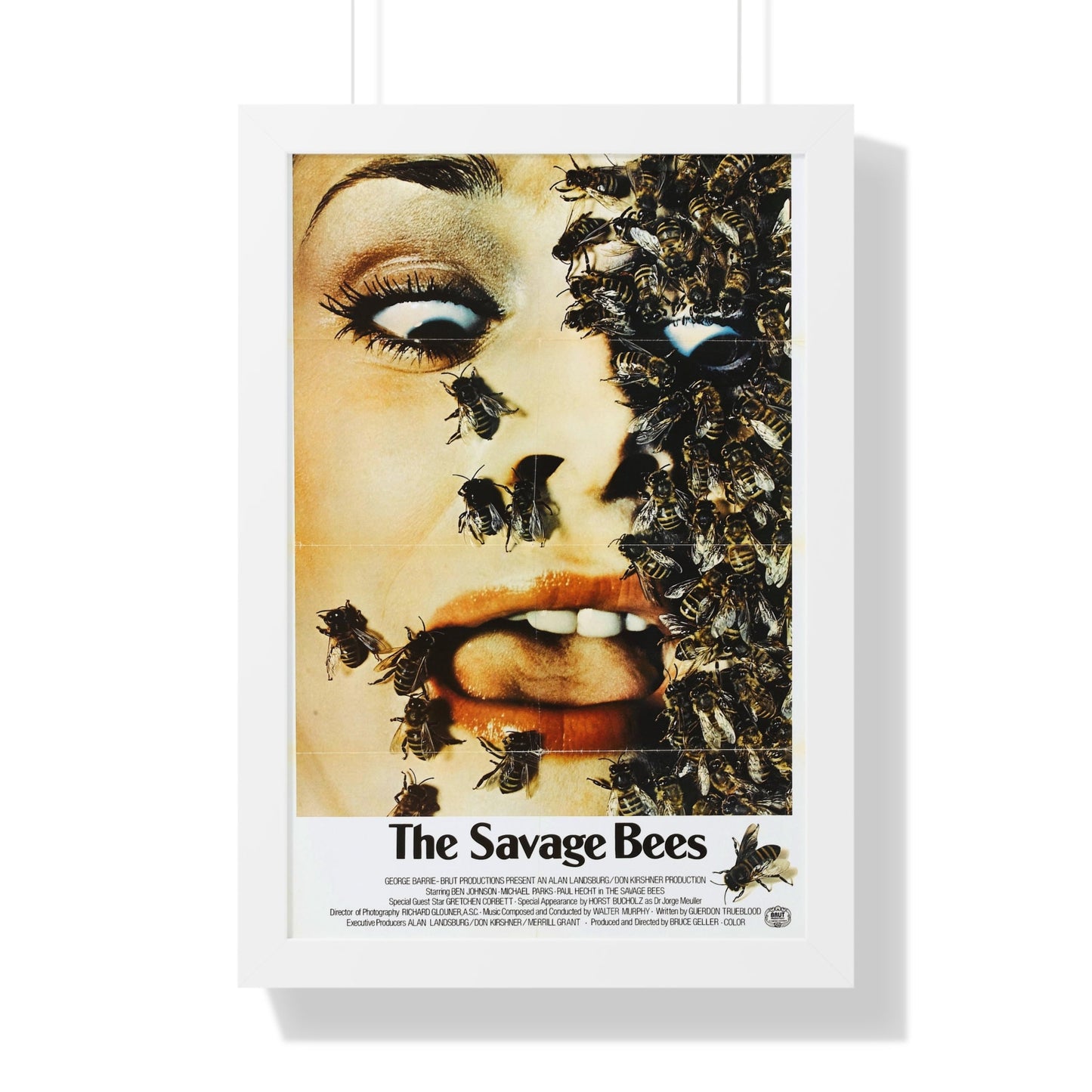 THE SAVAGE BEES 1976 - Framed Movie Poster-16″ x 24″-The Sticker Space