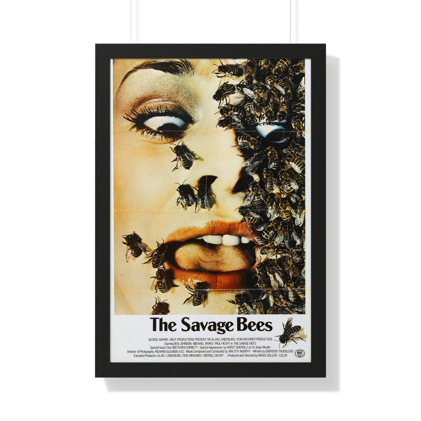 THE SAVAGE BEES 1976 - Framed Movie Poster-20" x 30"-The Sticker Space