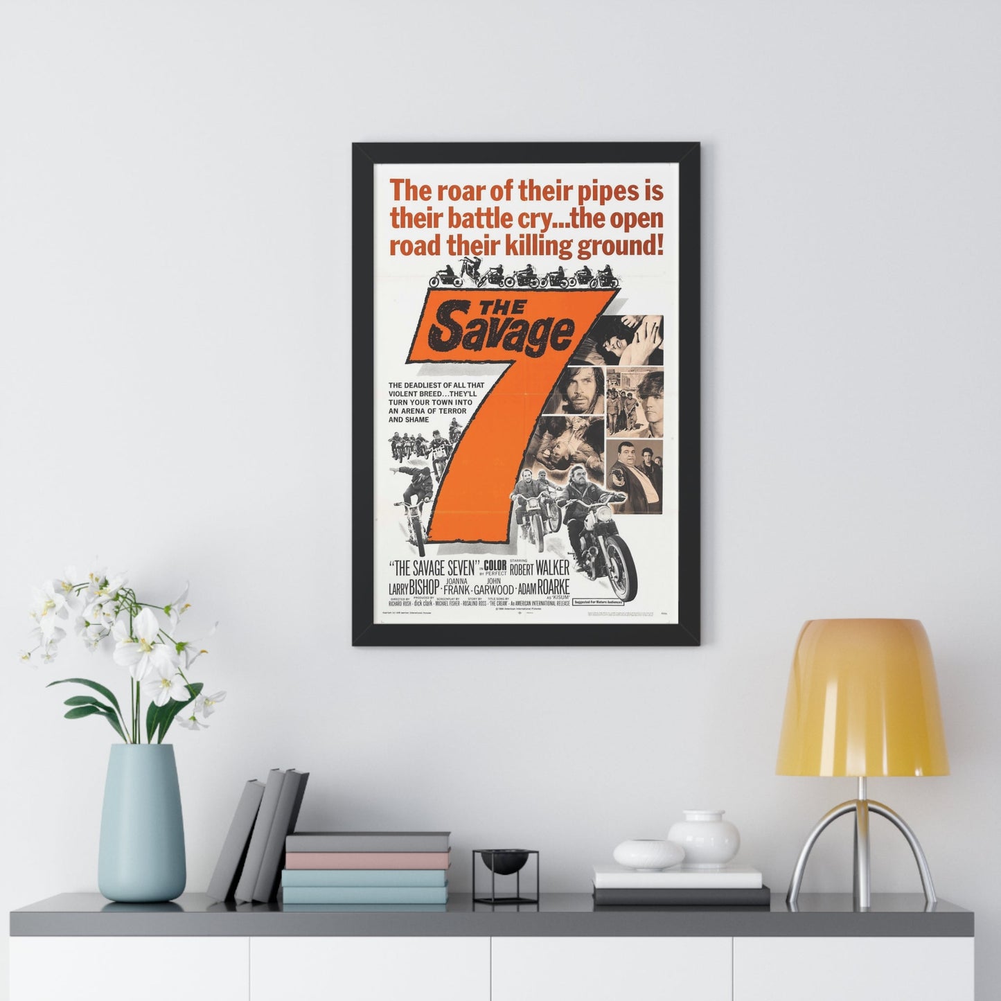 THE SAVAGE SEVEN 1968 - Framed Movie Poster-The Sticker Space