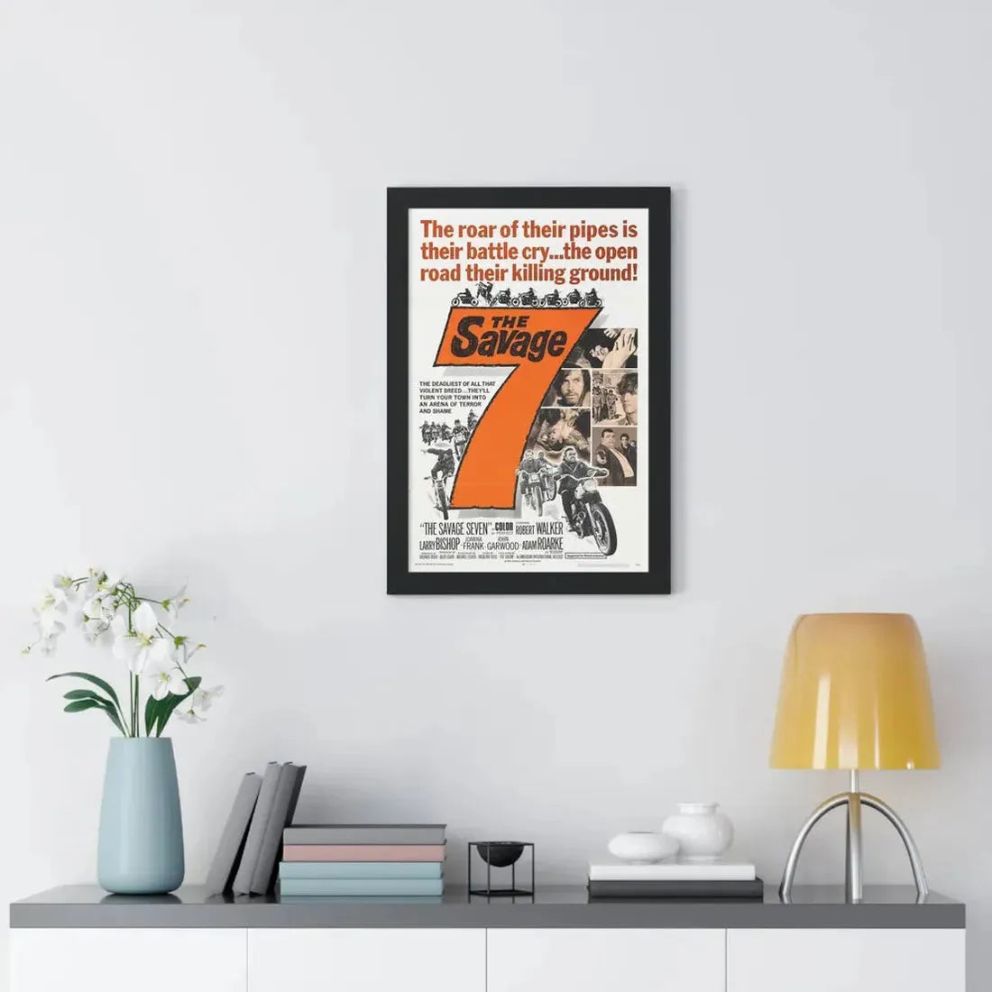 THE SAVAGE SEVEN 1968 - Framed Movie Poster - The Sticker Space