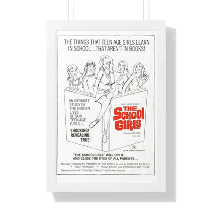 THE SCHOOLGIRLS (SCHOOLGIRL REPORT) 1970 - Framed Movie Poster 16″ x 24″ White - The Sticker Space