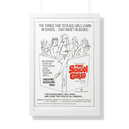 THE SCHOOLGIRLS (SCHOOLGIRL REPORT) 1970 - Framed Movie Poster 20" x 30" White - The Sticker Space