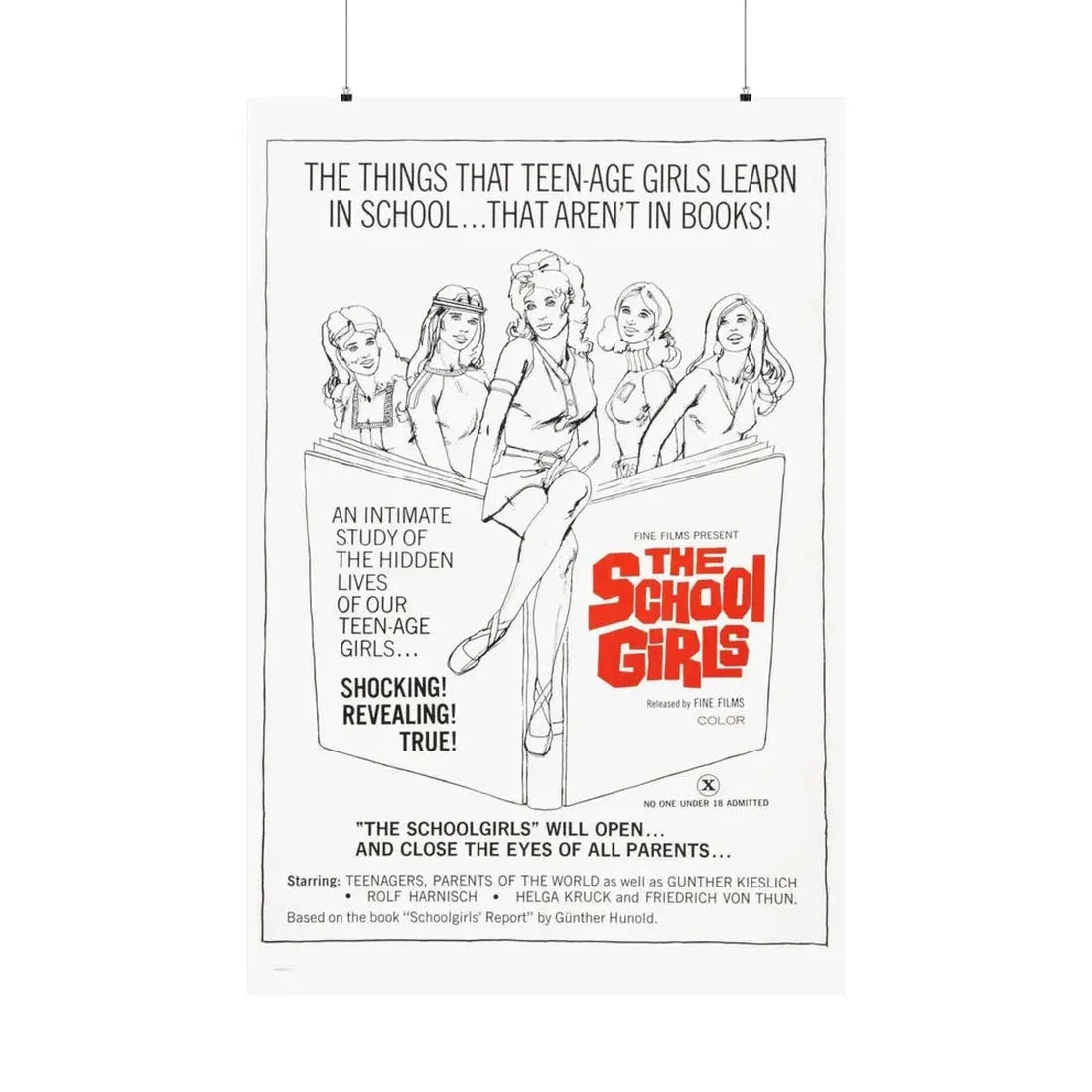 THE SCHOOLGIRLS (SCHOOLGIRL REPORT) 1970 - Paper Movie Poster 36" x 54" Matte - The Sticker Space
