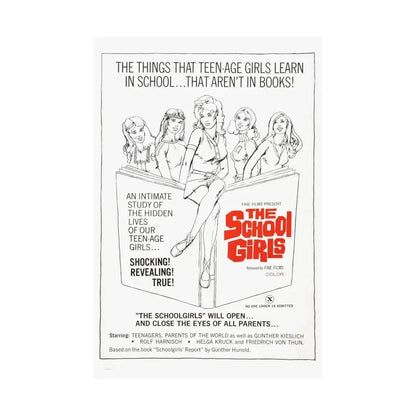 THE SCHOOLGIRLS (SCHOOLGIRL REPORT) 1970 - Paper Movie Poster - The Sticker Space