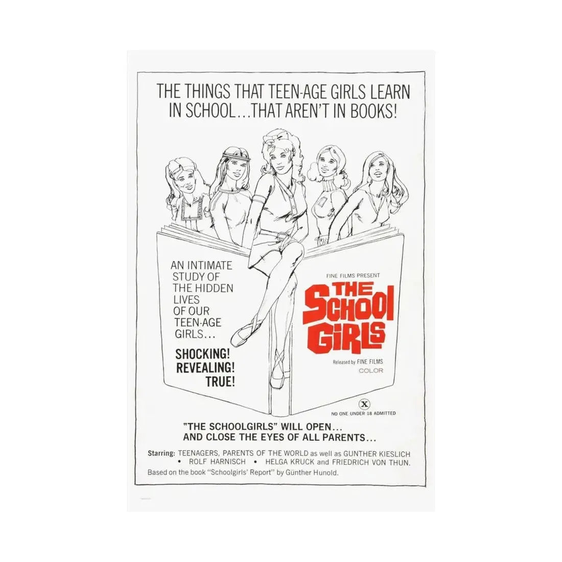 THE SCHOOLGIRLS (SCHOOLGIRL REPORT) 1970 - Paper Movie Poster - The Sticker Space