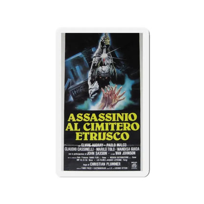 THE SCORPION WITH TWO TAILS 1982 Movie Poster - Refrigerator Magnet 2 Inch - The Sticker Space