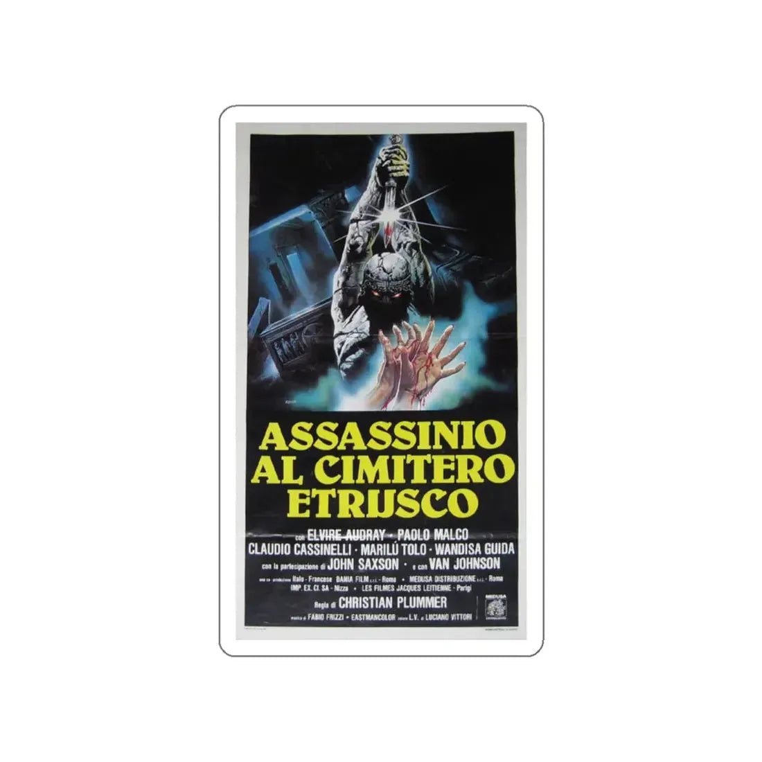 THE SCORPION WITH TWO TAILS 1982 Movie Poster STICKER Vinyl Die-Cut Decal 6 Inch - The Sticker Space