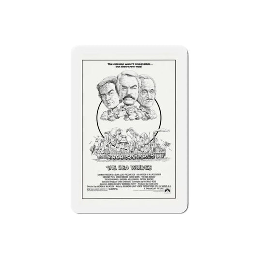 The Sea Wolves 1980 Movie Poster Refrigerator Magnet 2 Inch - The Sticker Space