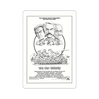 The Sea Wolves 1980 Movie Poster - STICKER Vinyl Kiss-Cut Decal 3 Inch White - The Sticker Space