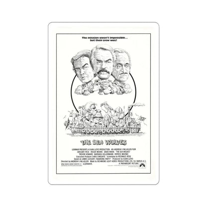 The Sea Wolves 1980 Movie Poster - STICKER Vinyl Kiss-Cut Decal 4 Inch White - The Sticker Space