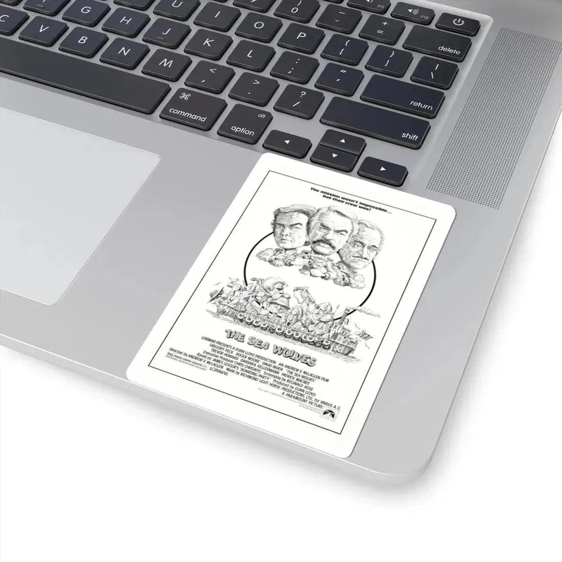 The Sea Wolves 1980 Movie Poster - STICKER Vinyl Kiss-Cut Decal - The Sticker Space