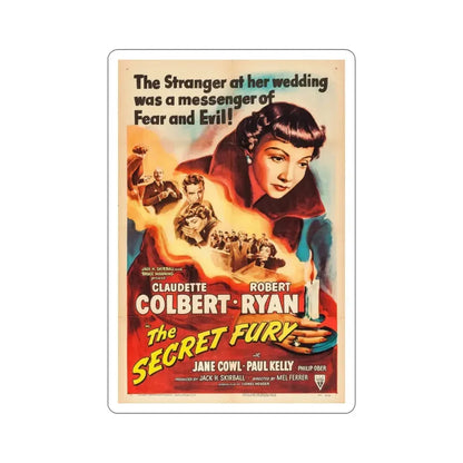 The Secret Fury 1950 Movie Poster STICKER Vinyl Die-Cut Decal 3 Inch - The Sticker Space