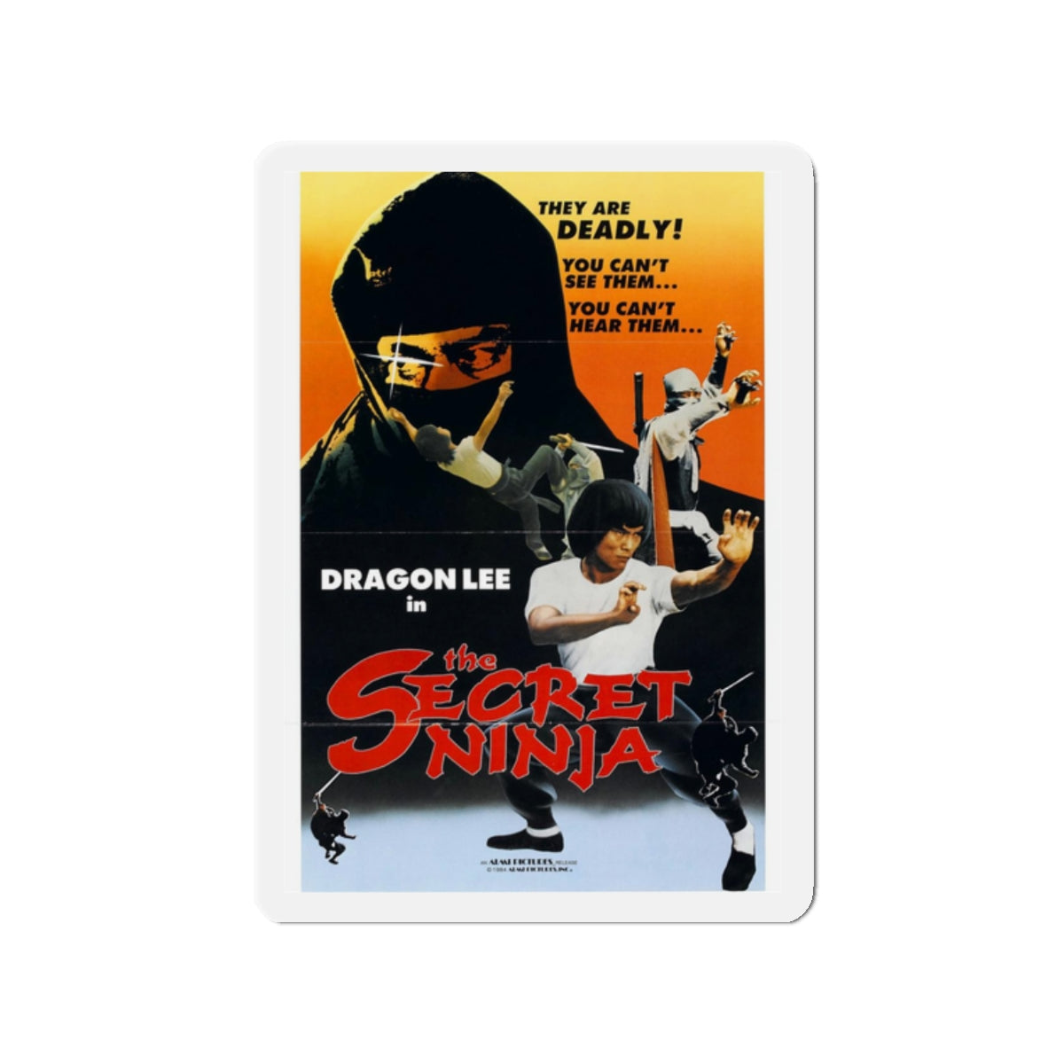 THE SECRET NINJA 1984 Movie Poster - Refrigerator Magnet