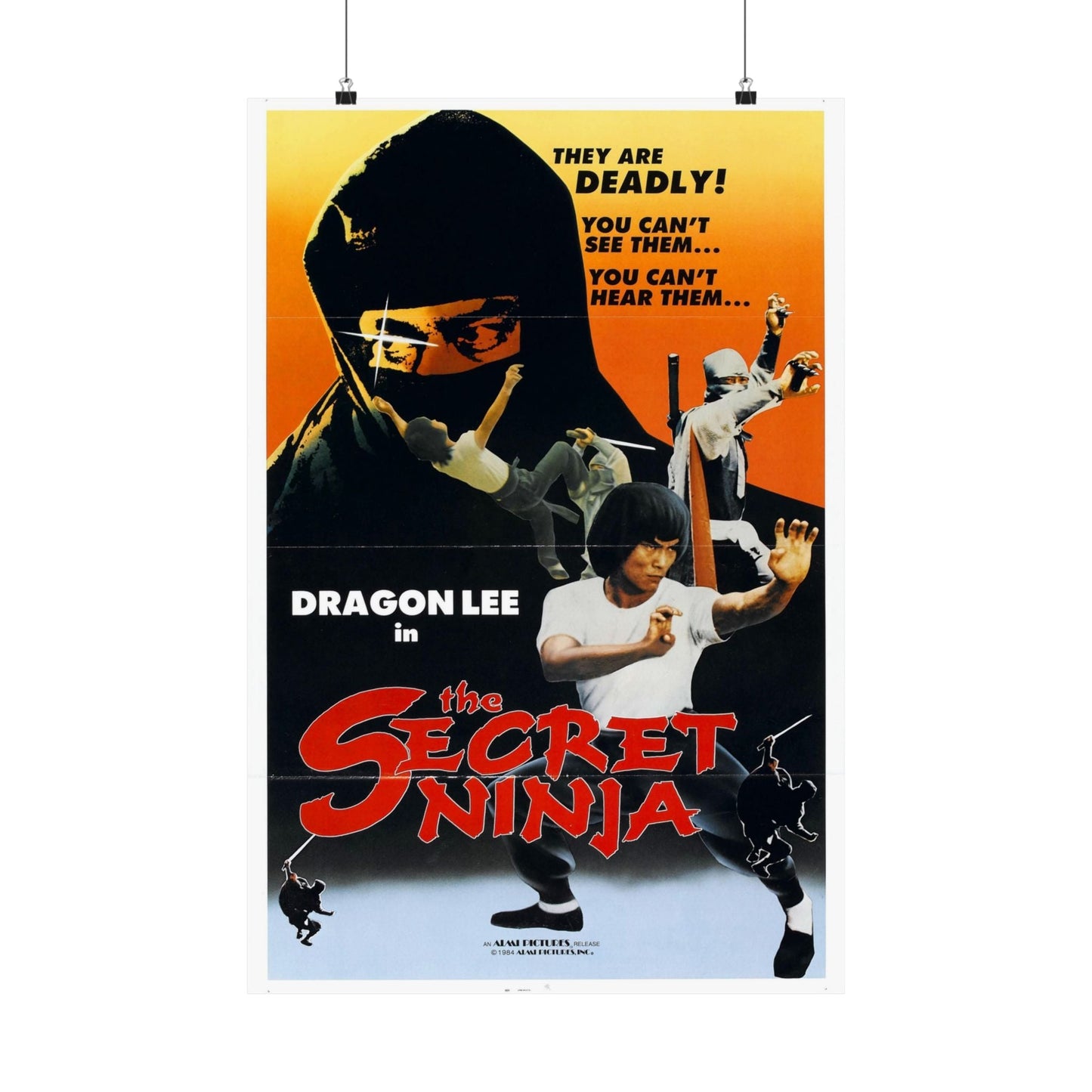 THE SECRET NINJA 1984 - Paper Movie Poster-20″ x 30″-The Sticker Space