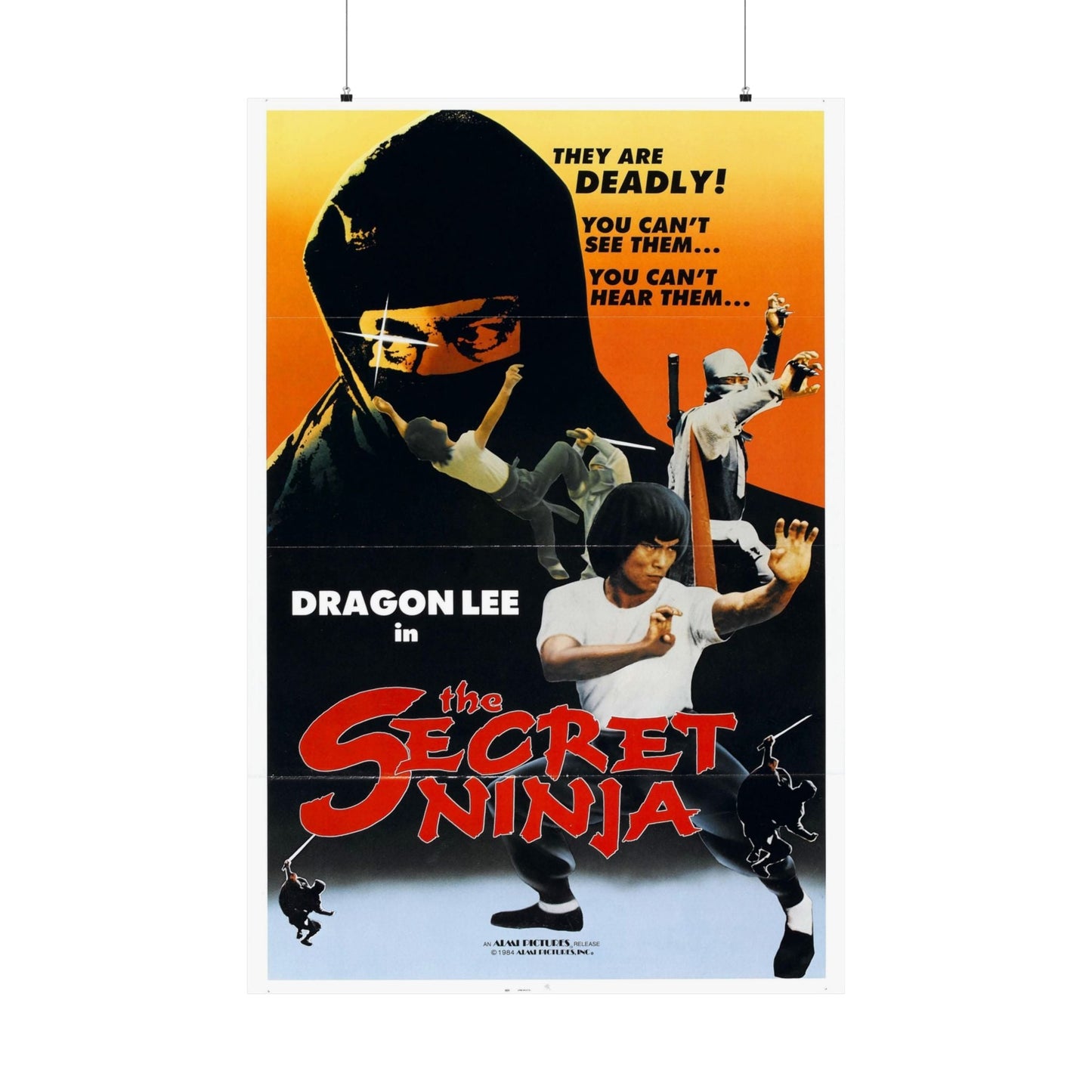 THE SECRET NINJA 1984 - Paper Movie Poster-36" x 54"-The Sticker Space