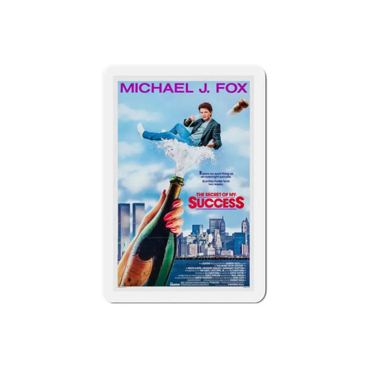 The Secret of my Success 1987 Movie Poster Refrigerator Magnet 2 Inch - The Sticker Space