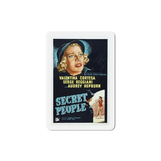 The Secret People 1952 Movie Poster Refrigerator Magnet 2 Inch - The Sticker Space