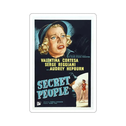 The Secret People 1952 Movie Poster STICKER Vinyl Die-Cut Decal 3 Inch - The Sticker Space