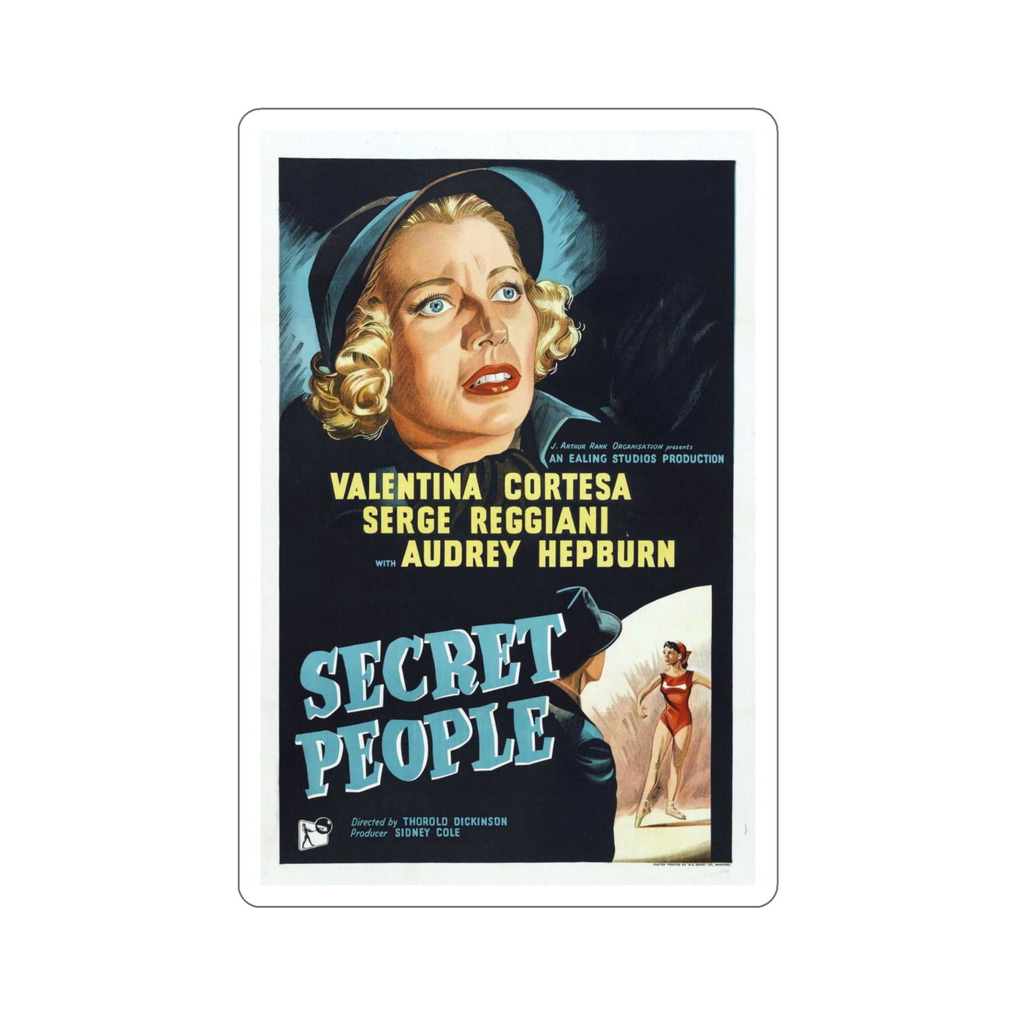 The Secret People 1952 Movie Poster STICKER Vinyl Die-Cut Decal – The ...