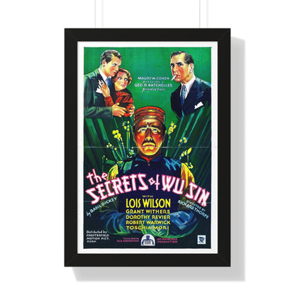 THE SECRETS OF WU SIN 1932 - Framed Movie Poster-16″ x 24″-The Sticker Space