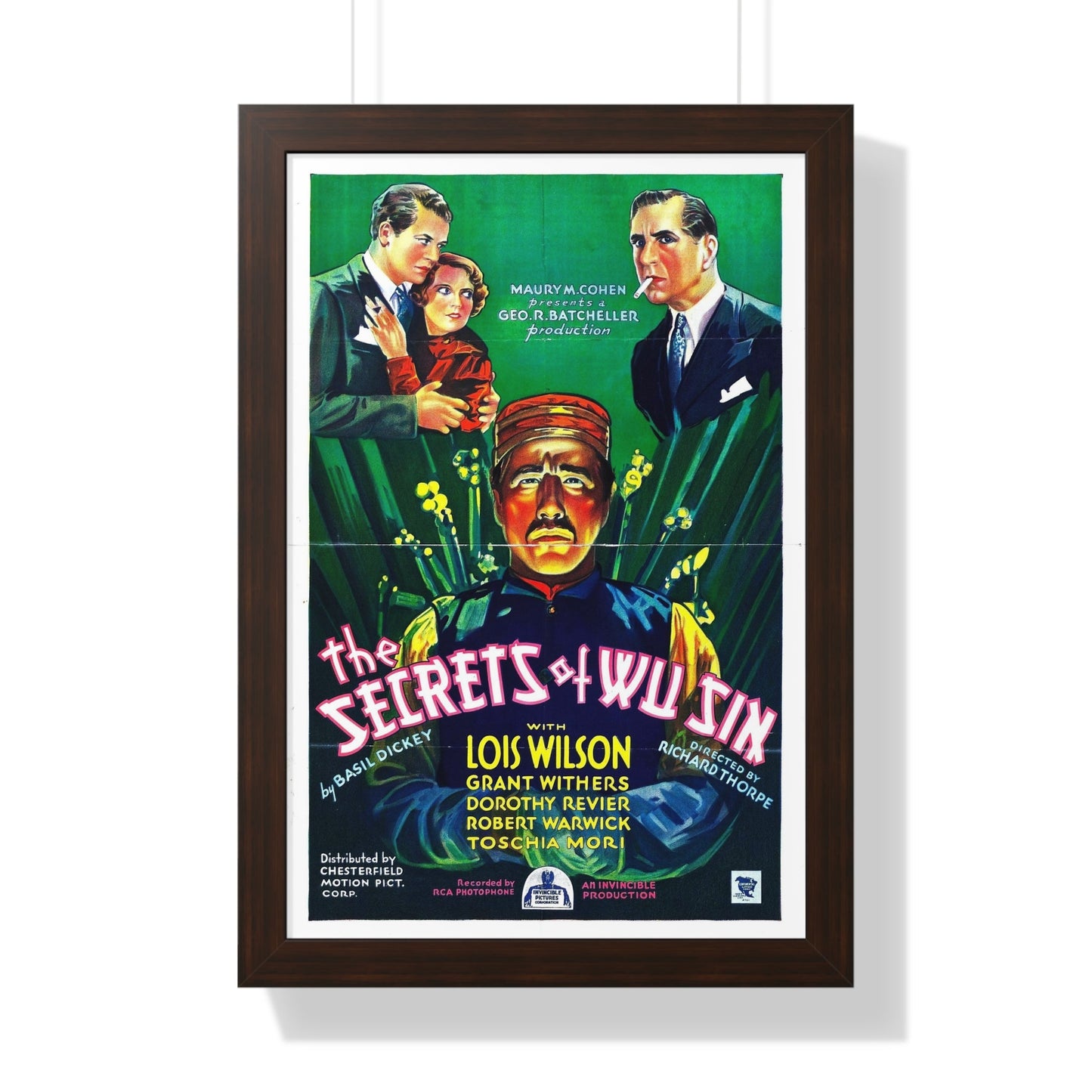 THE SECRETS OF WU SIN 1932 - Framed Movie Poster-16″ x 24″-The Sticker Space