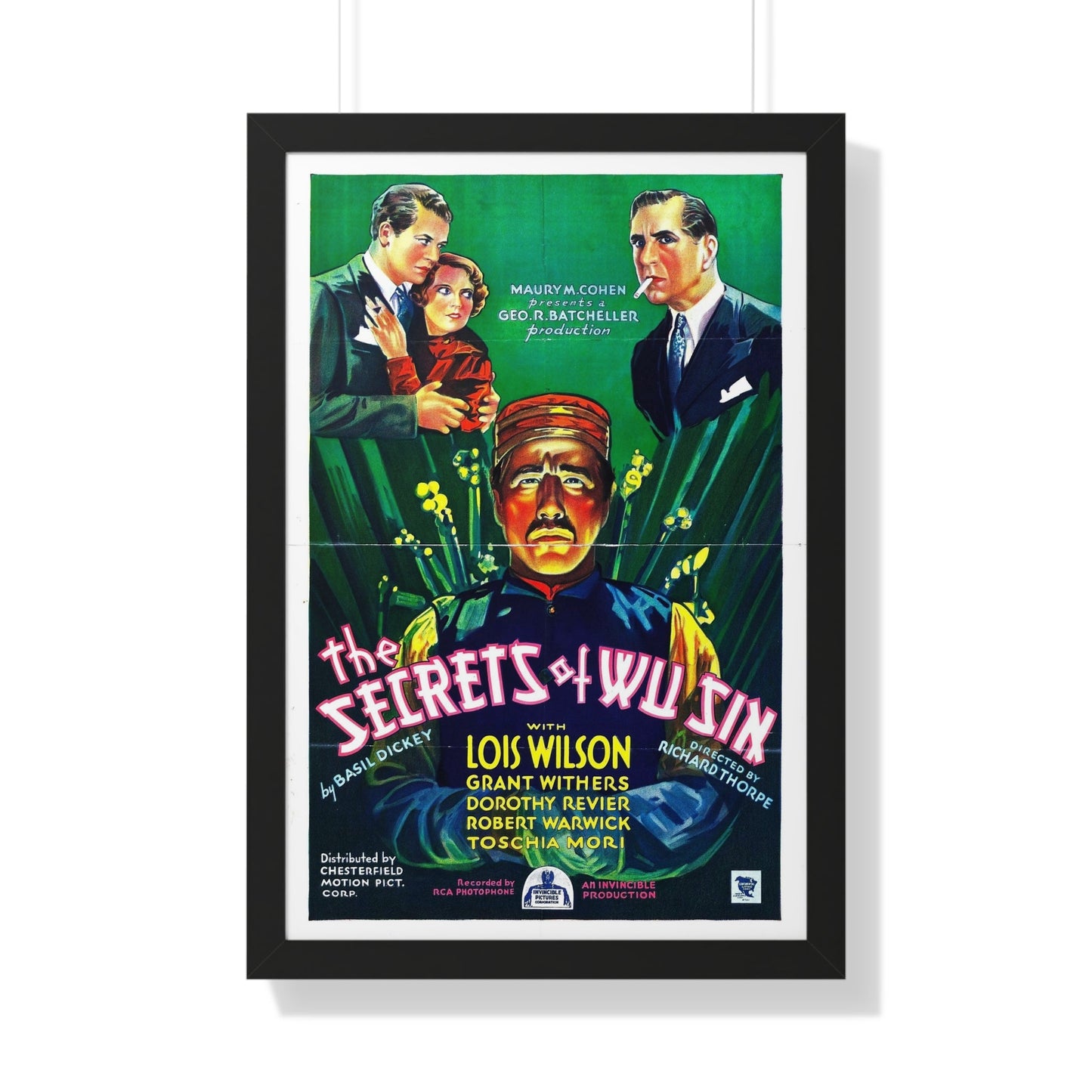 THE SECRETS OF WU SIN 1932 - Framed Movie Poster-20" x 30"-The Sticker Space