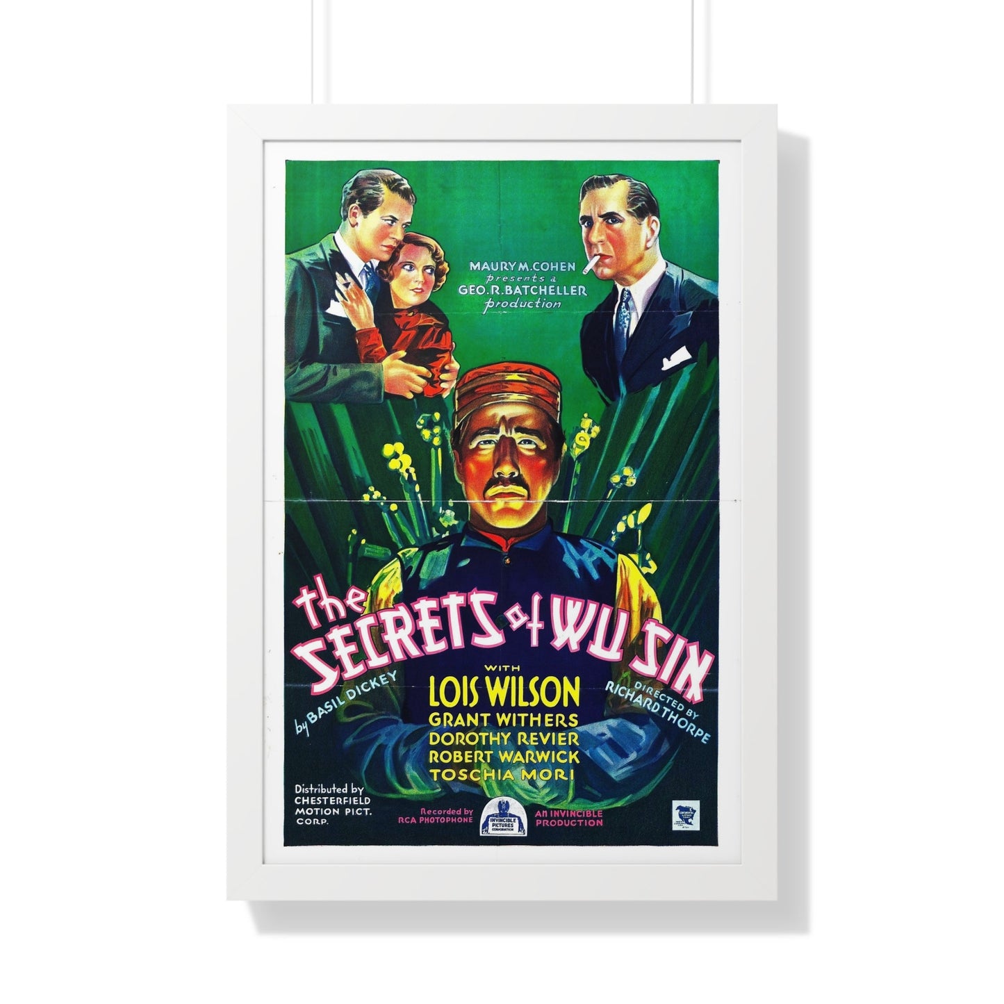 THE SECRETS OF WU SIN 1932 - Framed Movie Poster-20" x 30"-The Sticker Space