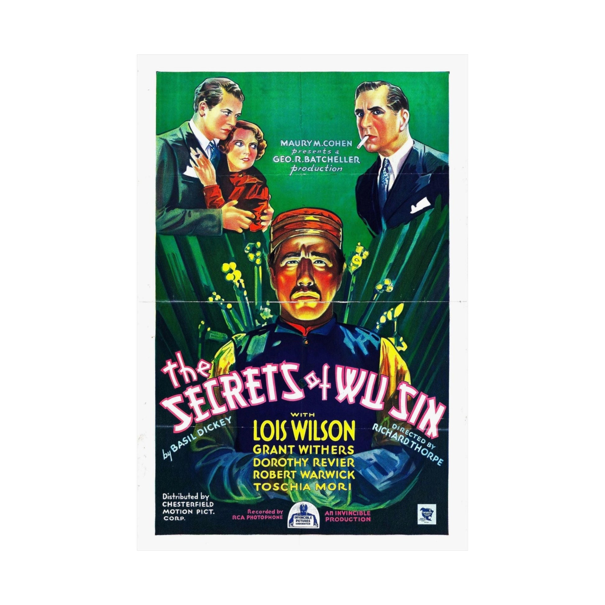 THE SECRETS OF WU SIN 1932 - Paper Movie Poster-The Sticker Space