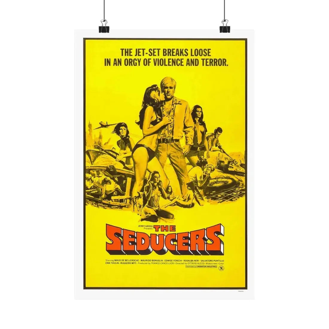 THE SEDUCERS (TOP SENSATION) 1969 - Paper Movie Poster 12″ x 18″ Matte - The Sticker Space