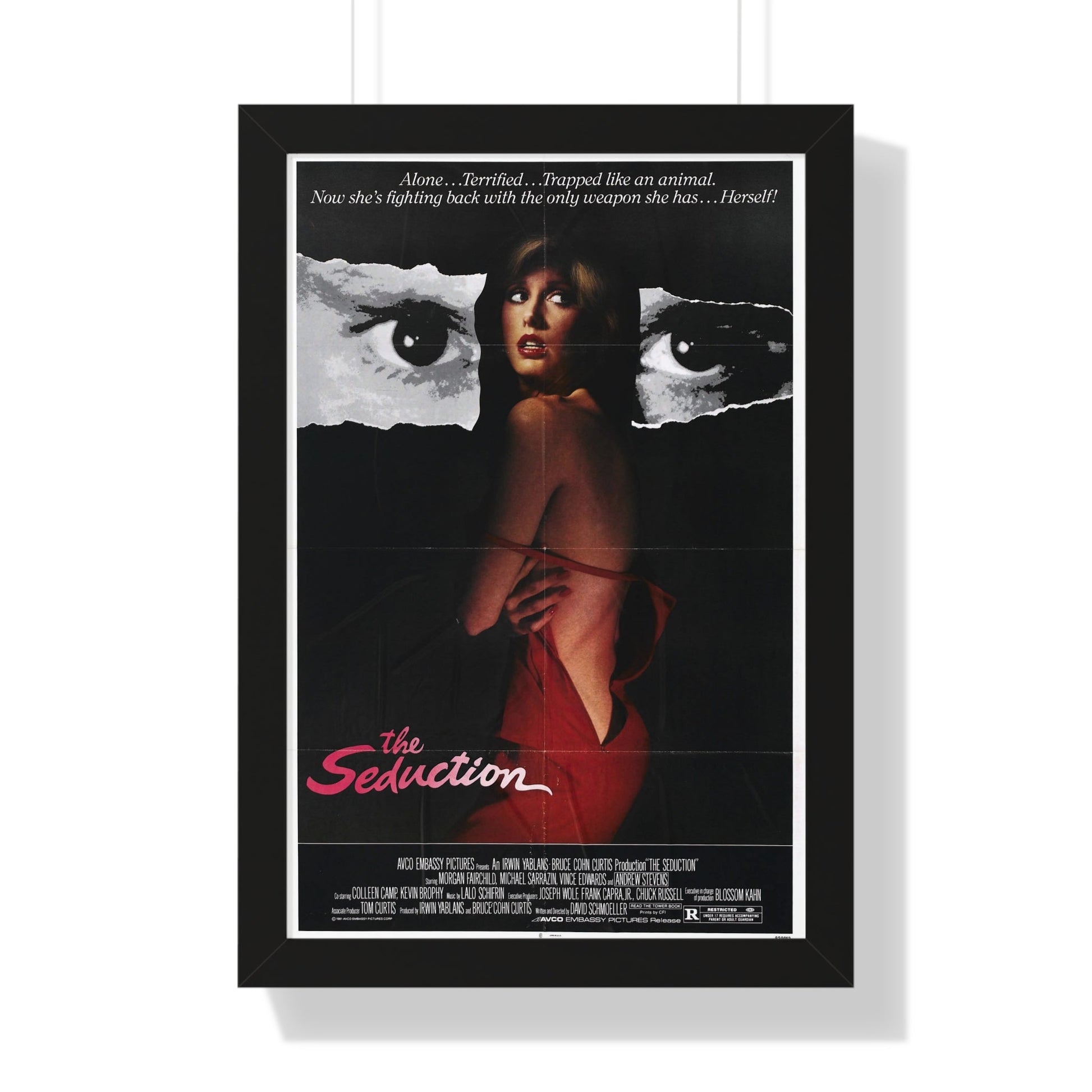 THE SEDUCTION 1982 - Framed Movie Poster-16″ x 24″-The Sticker Space