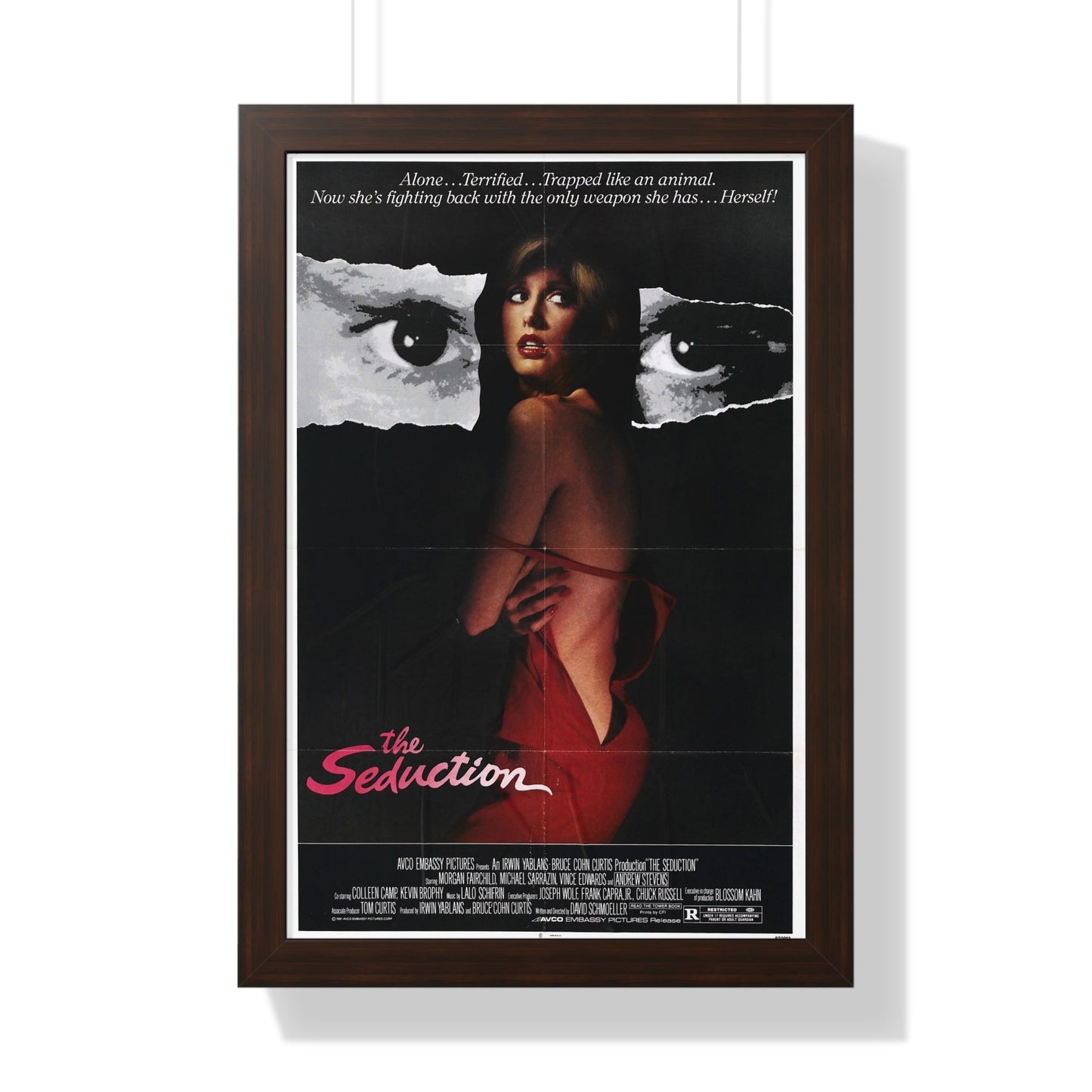 THE SEDUCTION 1982 - Framed Movie Poster-16″ x 24″-The Sticker Space