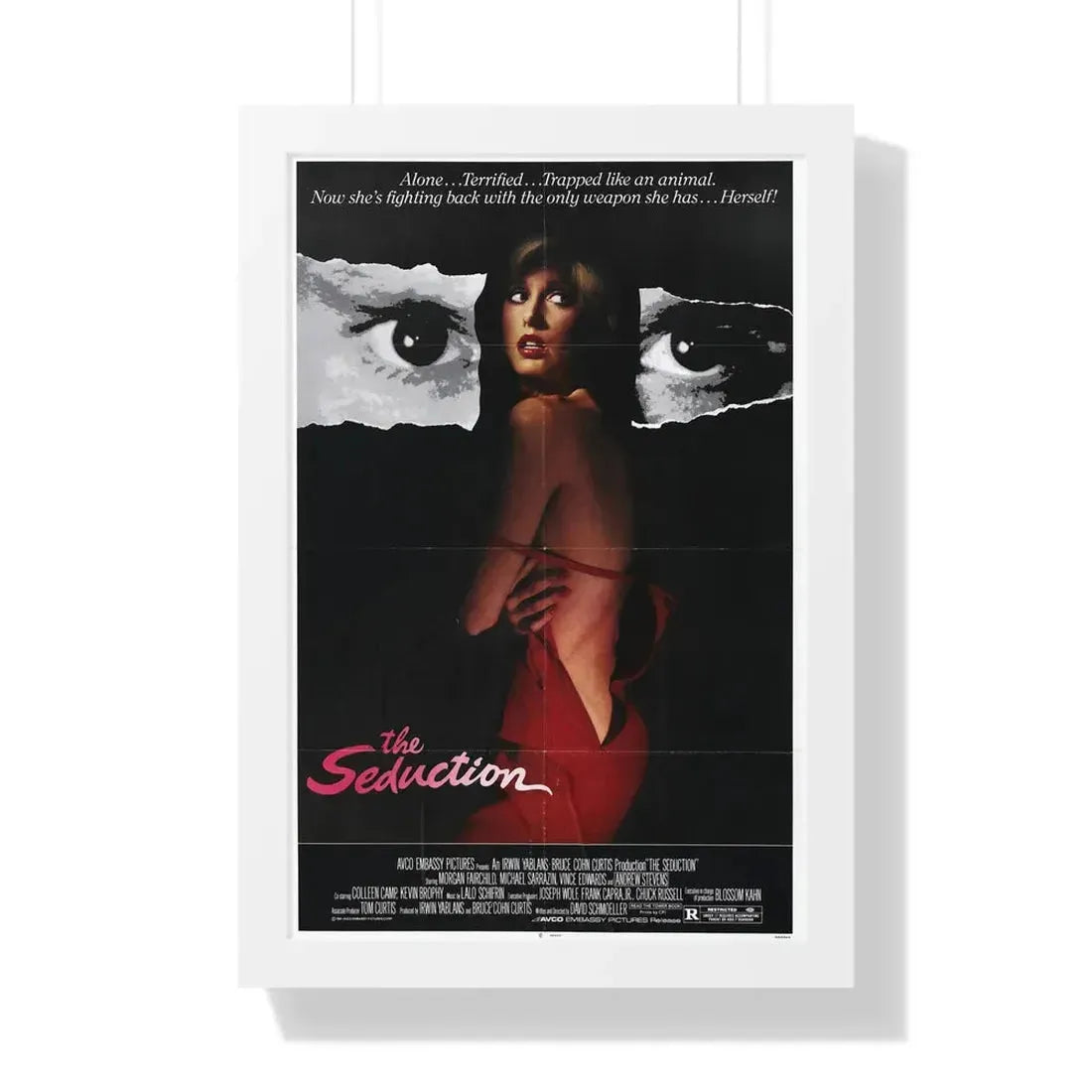 THE SEDUCTION 1982 - Framed Movie Poster 16″ x 24″ White - The Sticker Space