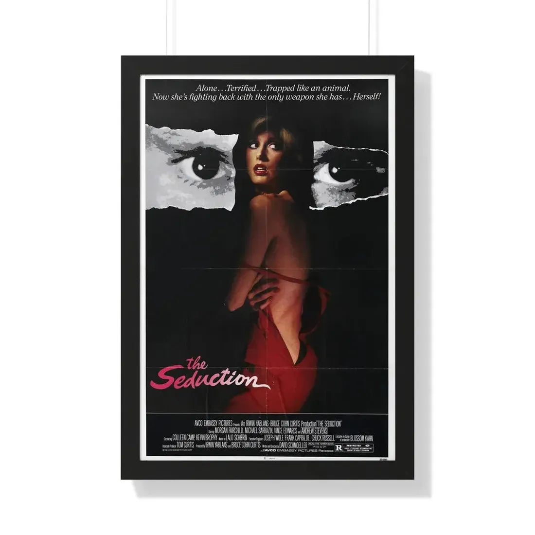 THE SEDUCTION 1982 - Framed Movie Poster 20" x 30" Black - The Sticker Space